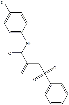 N-(4-chlorophenyl)-2-[(phenylsulfonyl)methyl]acrylamide Structure