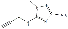 N5-prop-2-ynyl-1-methyl-1H-1,2,4-triazole-3,5-diamine 结构式