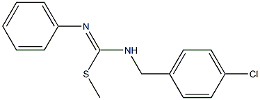 1-chloro-4-({[(methylsulfanyl)(phenylimino)methyl]amino}methyl)benzene
