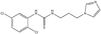 N-(2,5-dichlorophenyl)-N'-[3-(1H-imidazol-1-yl)propyl]thiourea Structure