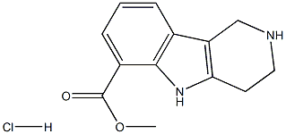 methyl 2,3,4,5-tetrahydro-1H-pyrido[4,3-b]indole-6-carboxylate hydrochloride,,结构式