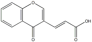 (E)-3-(4-oxo-4H-chromen-3-yl)-2-propenoic acid Structure