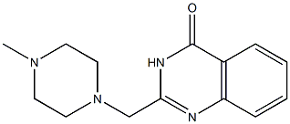 2-[(4-methylpiperazino)methyl]-4(3H)-quinazolinone Struktur