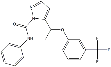 N-phenyl-5-{1-[3-(trifluoromethyl)phenoxy]ethyl}-1H-pyrazole-1-carboxamide