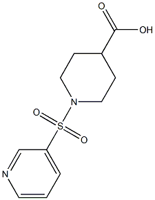 1-(pyridin-3-ylsulfonyl)piperidine-4-carboxylic acid 化学構造式