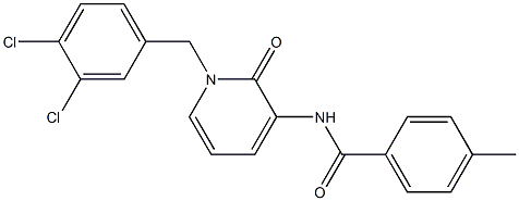 N-[1-(3,4-dichlorobenzyl)-2-oxo-1,2-dihydro-3-pyridinyl]-4-methylbenzenecarboxamide Structure