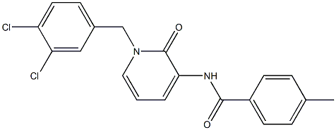  N-[1-(3,4-dichlorobenzyl)-2-oxo-1,2-dihydro-3-pyridinyl]-4-methylbenzenecarboxamide