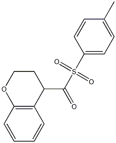 3,4-dihydro-2H-chromen-4-yl[(4-methylphenyl)sulfonyl]methanone Structure