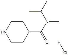 N-isopropyl-N-methylpiperidine-4-carboxamide hydrochloride,,结构式
