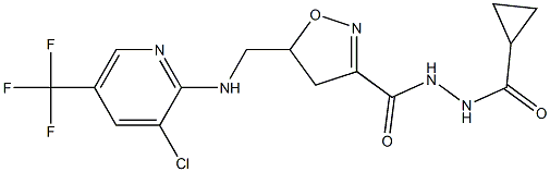  5-({[3-chloro-5-(trifluoromethyl)-2-pyridinyl]amino}methyl)-N'-(cyclopropylcarbonyl)-4,5-dihydro-3-isoxazolecarbohydrazide