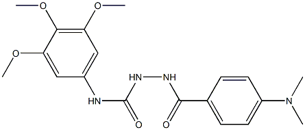 N1-(3,4,5-trimethoxyphenyl)-2-[4-(dimethylamino)benzoyl]hydrazine-1-carboxamide Structure