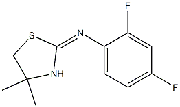 N1-(4,4-dimethyl-1,3-thiazolan-2-yliden)-2,4-difluoroaniline Structure