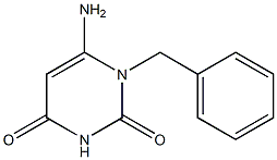 6-amino-1-benzyl-1,2,3,4-tetrahydropyrimidine-2,4-dione Structure