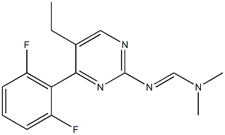 N'-[4-(2,6-difluorophenyl)-5-ethylpyrimidin-2-yl]-N,N-dimethyliminoformamide|