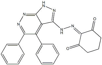 2-[2-(4,5-diphenyl-1H-pyrazolo[3,4-c]pyridazin-3-yl)hydrazono]cyclohexane-1,3-dione