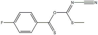 (cyanoimino)(methylthio)methyl 4-fluorobenzene-1-carbothioate