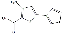 3-amino-5-(3-thienyl)thiophene-2-carboxamide 结构式