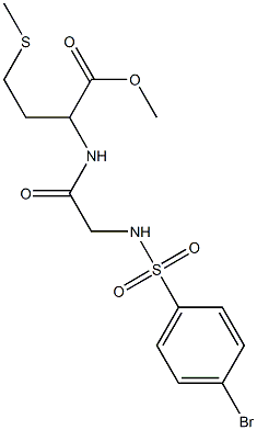 methyl 2-[(2-{[(4-bromophenyl)sulfonyl]amino}acetyl)amino]-4-(methylsulfanyl)butanoate|