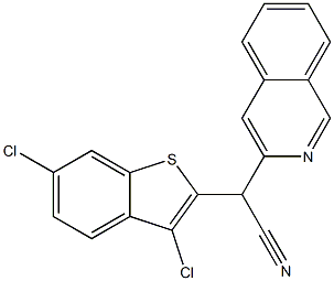 2-(3,6-dichlorobenzo[b]thiophen-2-yl)-2-(3-isoquinolyl)acetonitrile