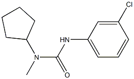 N'-(3-chlorophenyl)-N-cyclopentyl-N-methylurea Struktur