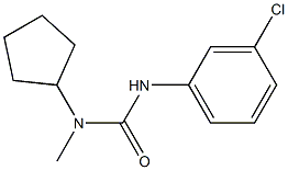 N'-(3-chlorophenyl)-N-cyclopentyl-N-methylurea Structure