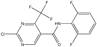 N5-(2,6-difluorophenyl)-2-chloro-4-(trifluoromethyl)pyrimidine-5-carboxamide Structure