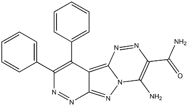 4-amino-9,10-diphenylpyridazino[3',4':3,4]pyrazolo[5,1-c][1,2,4]triazine-3-carboxamide,,结构式