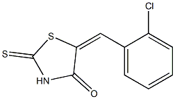 5-(2-chlorobenzylidene)-2-thioxo-1,3-thiazolan-4-one Structure