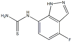 N-(4-fluoro-1H-indazol-7-yl)thiourea Struktur