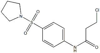 3-chloro-N-[4-(pyrrolidin-1-ylsulfonyl)phenyl]propanamide