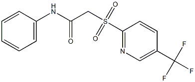 N1-phenyl-2-{[5-(trifluoromethyl)-2-pyridyl]sulfonyl}acetamide,,结构式