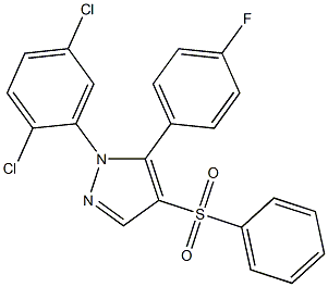 1-(2,5-dichlorophenyl)-5-(4-fluorophenyl)-4-(phenylsulfonyl)-1H-pyrazole