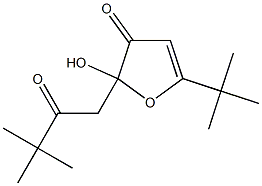 5-(tert-butyl)-2-(3,3-dimethyl-2-oxobutyl)-2-hydroxy-2,3-dihydrofuran-3-one,,结构式