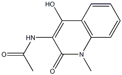 N1-(4-hydroxy-1-methyl-2-oxo-1,2-dihydroquinolin-3-yl)acetamide,,结构式