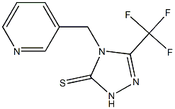 4-(3-pyridinylmethyl)-5-(trifluoromethyl)-2,4-dihydro-3H-1,2,4-triazole-3-thione 结构式