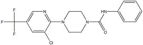 4-[3-chloro-5-(trifluoromethyl)-2-pyridinyl]-N-phenyltetrahydro-1(2H)-pyrazinecarboxamide