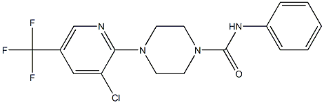  4-[3-chloro-5-(trifluoromethyl)-2-pyridinyl]-N-phenyltetrahydro-1(2H)-pyrazinecarboxamide