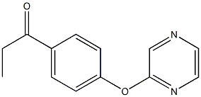 1-[4-(2-pyrazinyloxy)phenyl]-1-propanone Structure