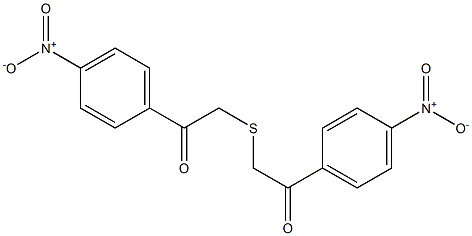 1-(4-nitrophenyl)-2-{[2-(4-nitrophenyl)-2-oxoethyl]thio}ethan-1-one Structure