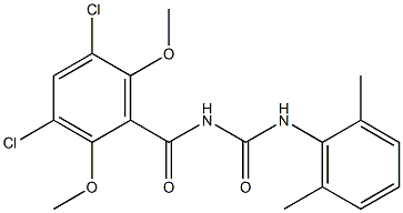 N-(3,5-dichloro-2,6-dimethoxybenzoyl)-N'-(2,6-dimethylphenyl)urea|