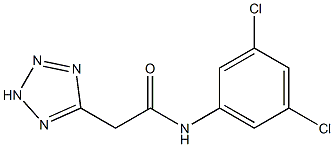 N1-(3,5-dichlorophenyl)-2-(2H-1,2,3,4-tetraazol-5-yl)acetamide Structure