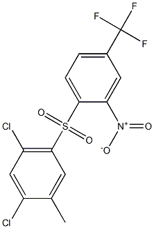 1,5-dichloro-2-methyl-4-{[2-nitro-4-(trifluoromethyl)phenyl]sulfonyl}benzene