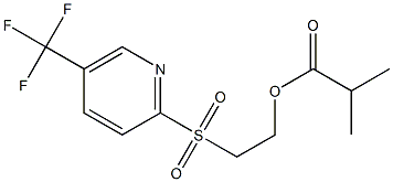 2-{[5-(trifluoromethyl)-2-pyridyl]sulfonyl}ethyl 2-methylpropanoate Structure
