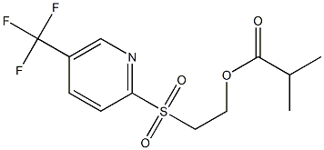 2-{[5-(trifluoromethyl)-2-pyridyl]sulfonyl}ethyl 2-methylpropanoate|