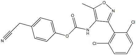 4-(cyanomethyl)phenyl N-[3-(2,6-dichlorophenyl)-5-methylisoxazol-4-yl]carbamate