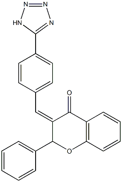 2-phenyl-3-[4-(1H-1,2,3,4-tetraazol-5-yl)benzylidene]chroman-4-one