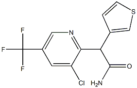 2-[3-chloro-5-(trifluoromethyl)-2-pyridinyl]-2-(3-thienyl)acetamide Structure