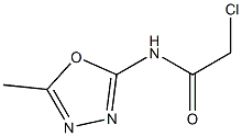 2-chloro-N-(5-methyl-1,3,4-oxadiazol-2-yl)acetamide 结构式