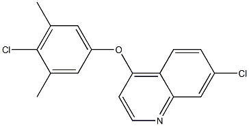 7-chloro-4-(4-chloro-3,5-dimethylphenoxy)quinoline Structure