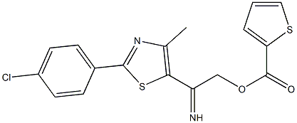 2-(4-chlorophenyl)-4-methyl-5-{[(2-thienylcarbonyl)oxy]ethanimidoyl}-1,3-thiazole